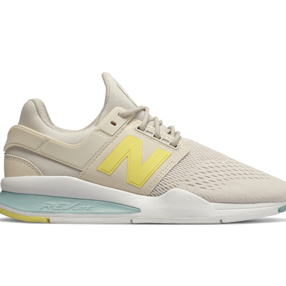 New Balance 247v2 Tritium Size 9 Womens Blue Running Shoes Sneakers Yellow.